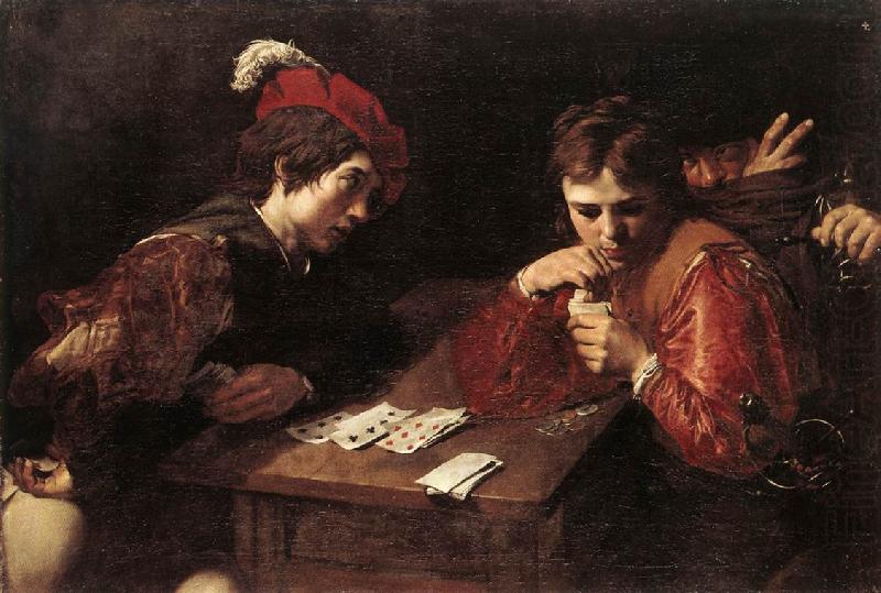 Card-sharpers at, VALENTIN DE BOULOGNE